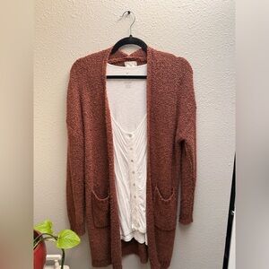 Altar’d State Rust Orange Cardigan